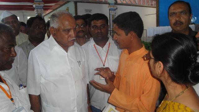 HJS members with Mr. Yediyurappa, Chief Minister of Karnataka